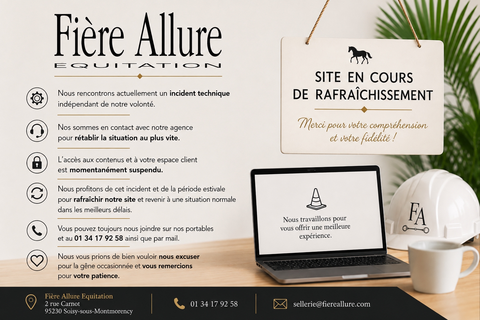 Fière Allure Équitation - Site temporairement indisponible