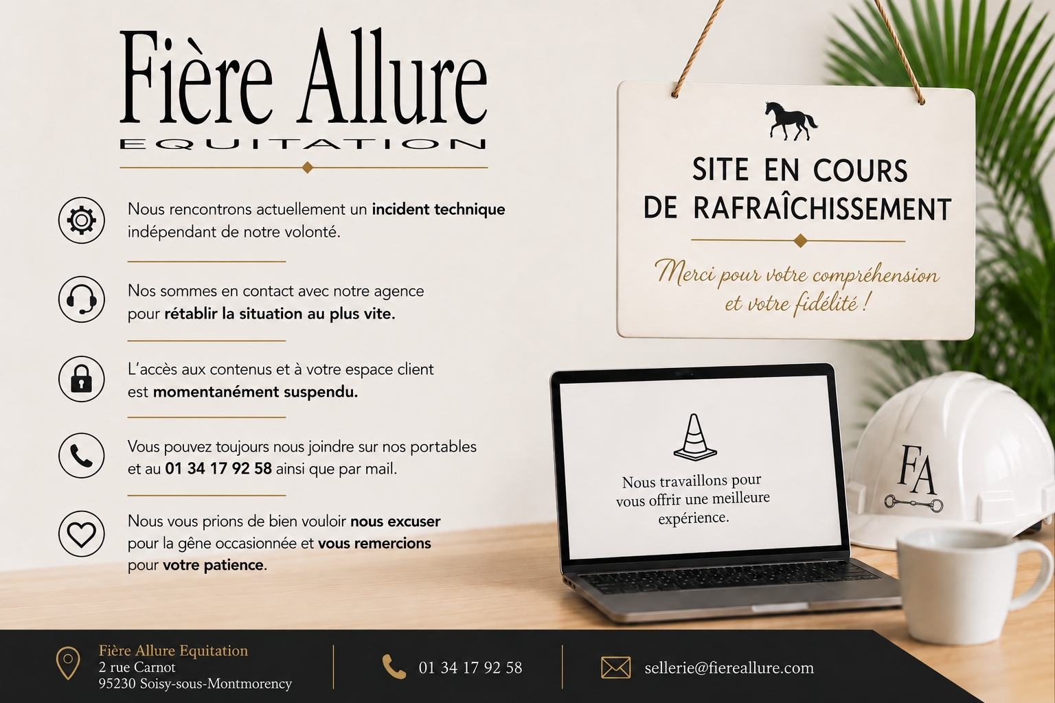 Fière Allure Équitation - Site temporairement indisponible